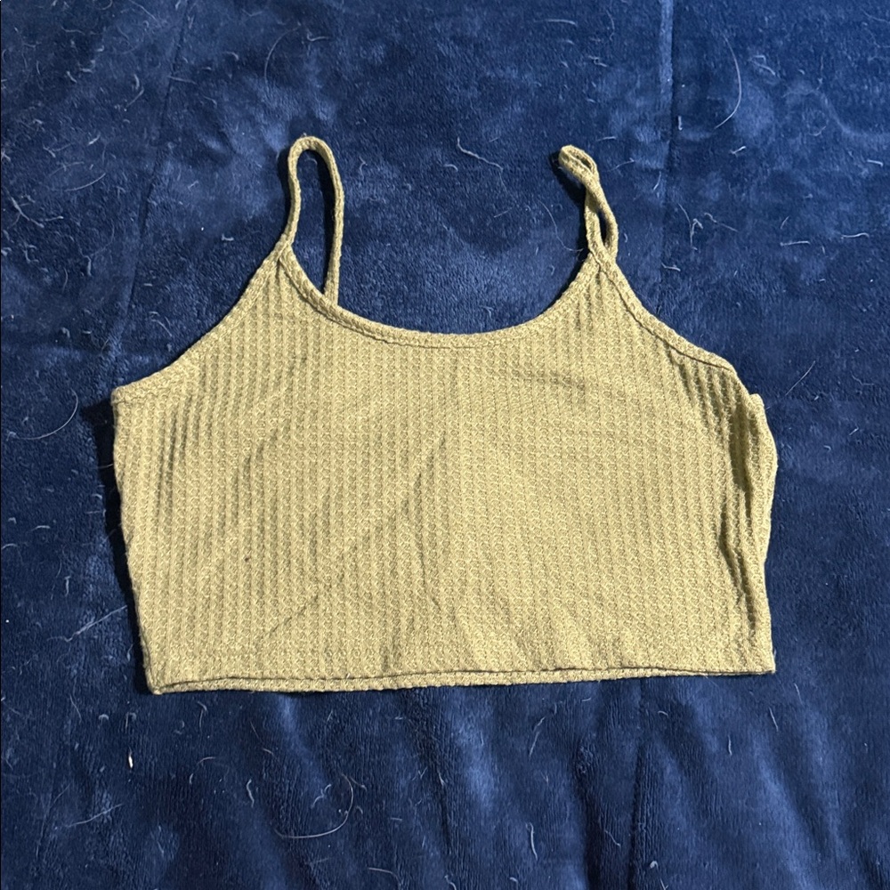 Olive Green Ribbed Lounge Set - Picture 2 of 4